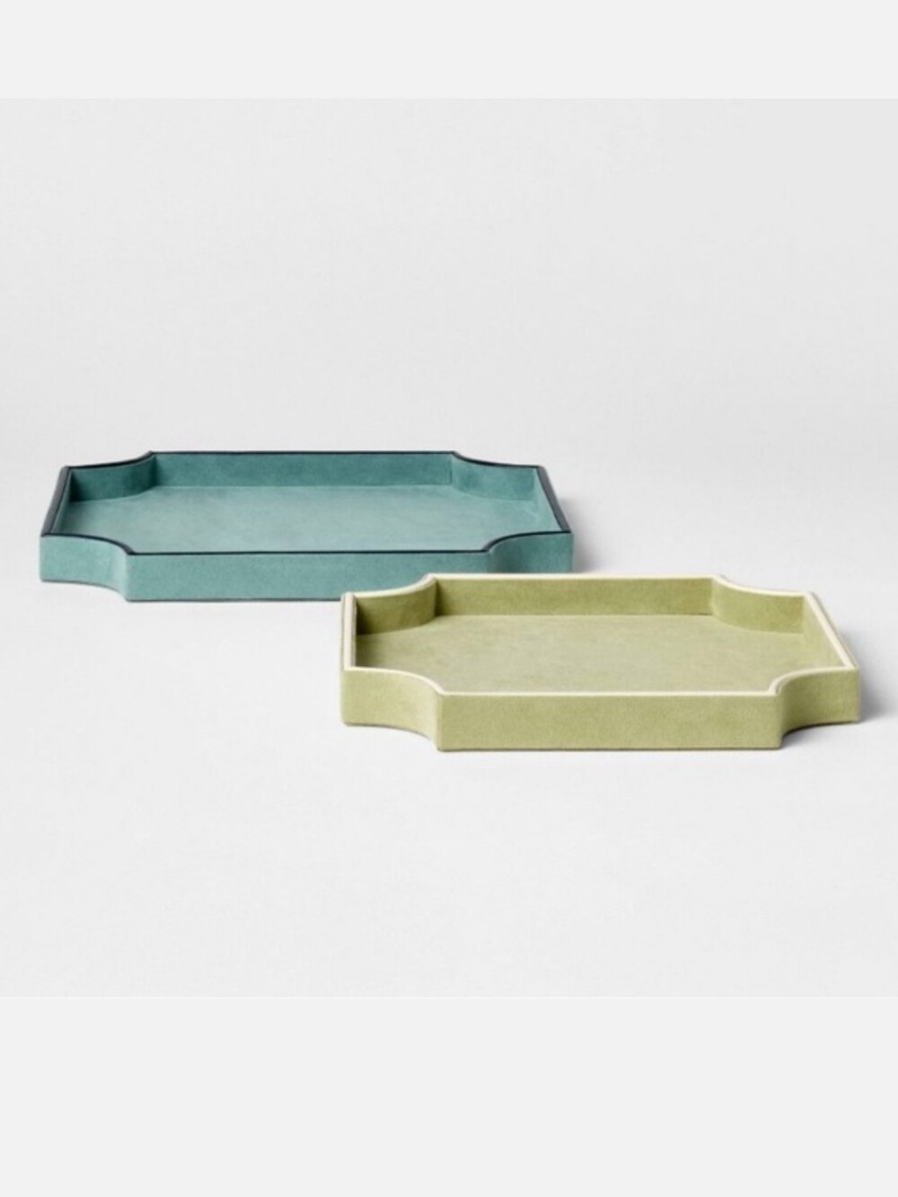 Set of 2 Faux Suede Trays— Threshold Designed with Studio McGee
